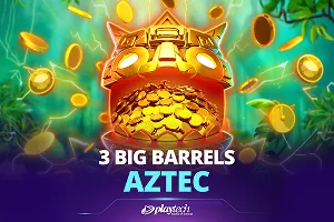 Playtech : 3 Big Barrels Aztec - POWERPLAY128